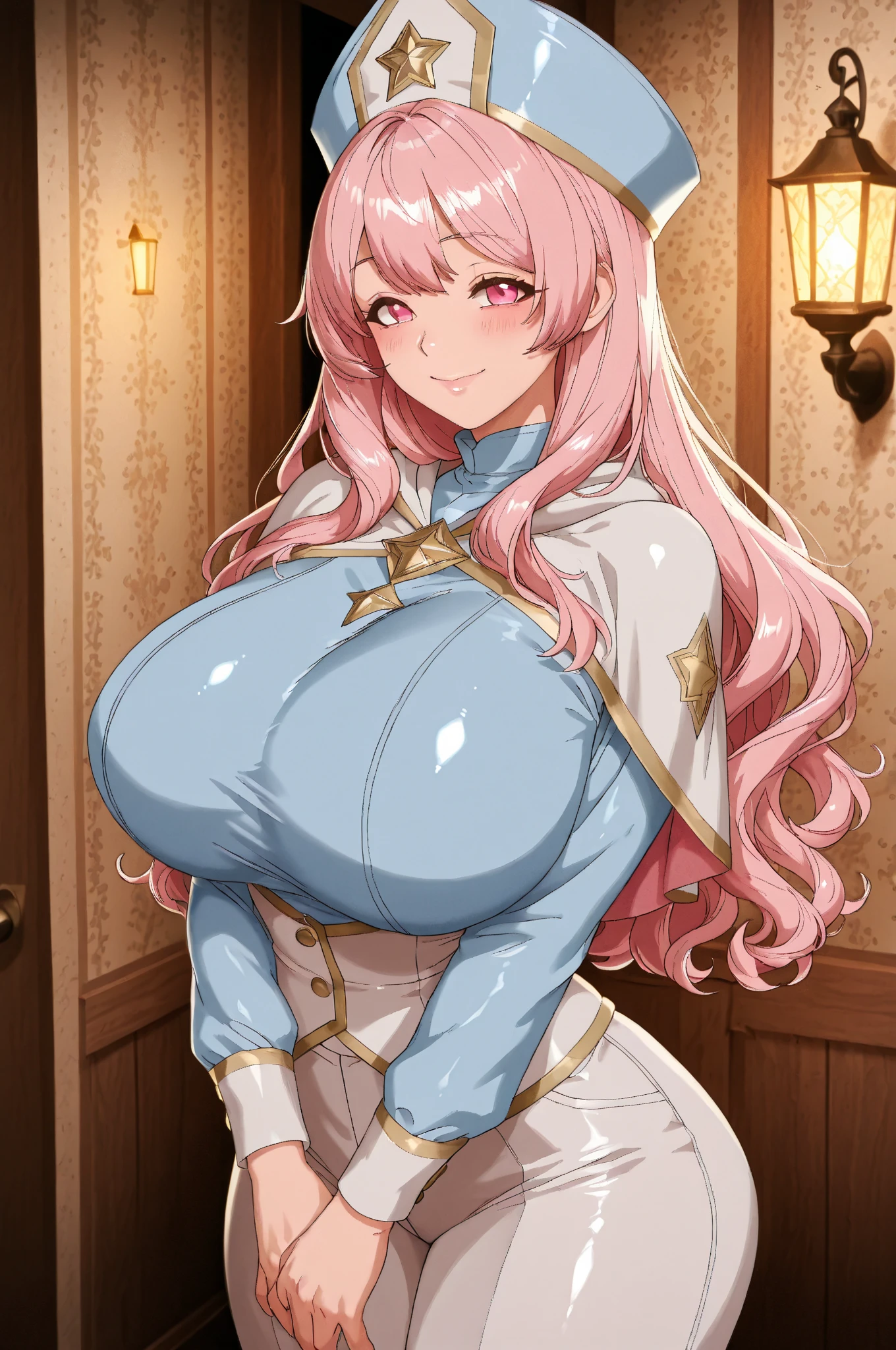 ((toppless、Constriction,Large areola、red blush)),masterpiece, top-quality, 1girl 2D Anime Manga, Rafael Correa Delgado as Warhammer 40k Battle Brother, half-body portrait, Fantasia, complicated and elegant, perfect eyes, both eyes are the same, globalillumination, softlight, dream lights, digitial painting, art stations, concept-art, smoother, foco nítido, illustratio, Highly detailed CGI animation, HD, 2k, 4K backgrounds, art by artgerm and greg rutkowski and alphonse mucha, 8k, (gigantic and massive tits:1.1), breastsout, curvy milf, 1:2), a closeup, titsnipples,((Nipples are visible))