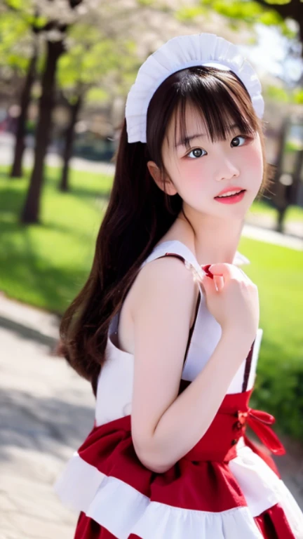 Anime girl in a red and black dress with a red flower in her hair, artwork in the style of Gwaiz, Gwaiz, Chinese Girl, Trending on cgstation, Cute anime waifu in a nice dress, Gwaiz on pixiv artstation, palace , Girl in Hanfu, Beautiful digital art, Gwaiz on artstation pixiv, smiling