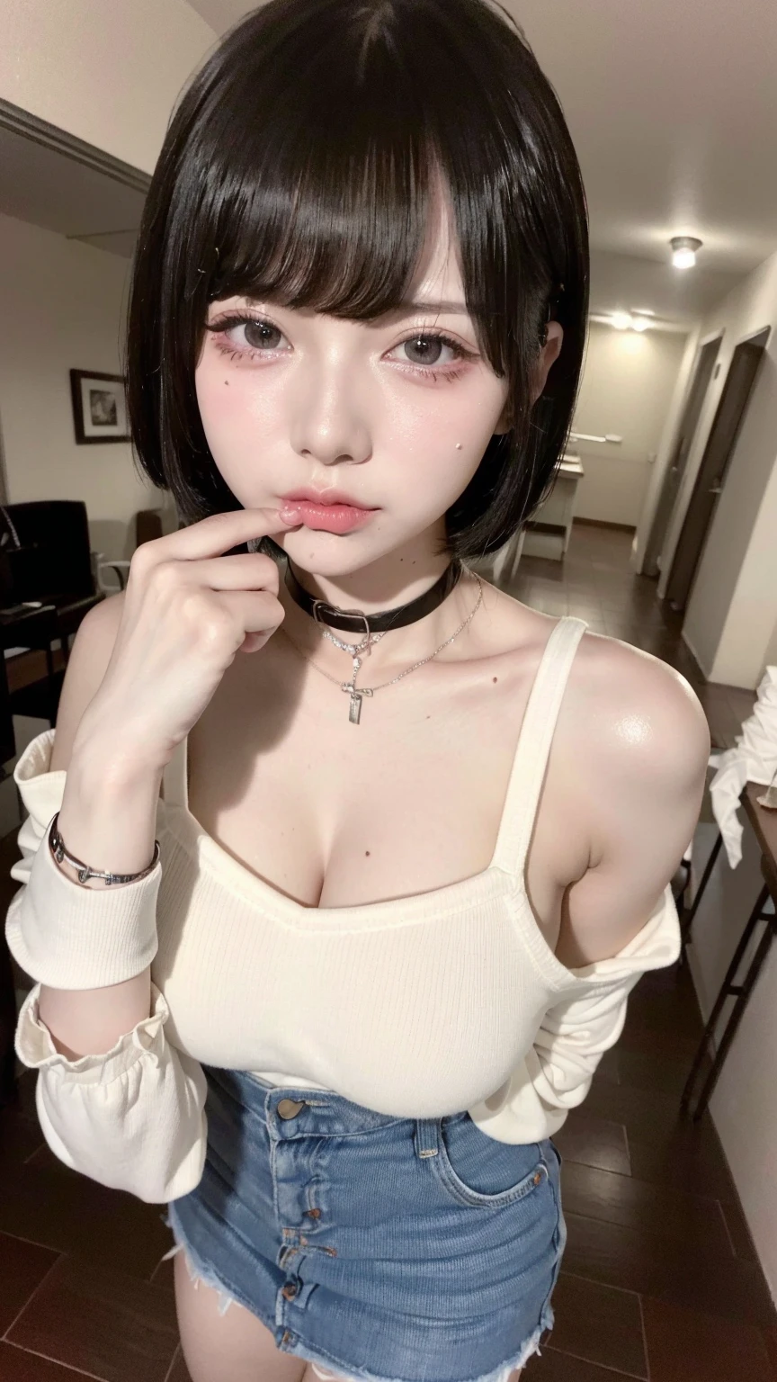 (((Bcup chest)))、(((I'm thin)))、cute female teenager、
(((small breasts)))、(((slender)))、(((8 life size)))、
Sorano Kokoro Ulzzang-6500-v1.1, (RAW photo:1.2),poster,painting,High resolution,Super detailed,realistic:1.37,bright colors,HDR,studio lighting,sharp focus, A stylish cafe full of light、perfect lighting、bright lighting cute female teenager18才 (((BCup Chest)))、(((I'thin)))、Big eyes、serious eyes、add highlights to the eyes、looking at camera Surrealist female portraits by David Hockney and Alphonse Mucha,fantasy art, photo-realistic, (((above the neck)))、Neat atmosphere,expression of climax ecstasy Pink clitoris shaking one'waist
Fair skin wonderful, table top, high detail,
lip gloss、very beautiful girl、 alone,
beautiful girl like a model、A neat navy blue and white long-sleeved sailor suit with three thin white lines on the collar.、
beautiful and fine eyes, beautifully detailed nose,((((A little tongue peeking out)))、