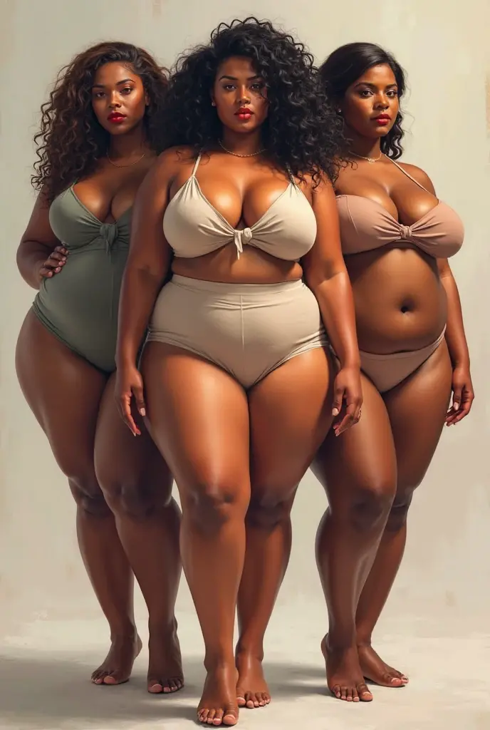 a five beautiful african girls standing in various poses to show off her body shapes and measurements of the same amount, hourglass body shape, Pear body shape, inverted triangle body shape, Apple body shape, rectangle body shape, 21yo, posing for a photo, tattooed leg, tattoo of a red flower,hyper-realistic fat woman figure, photorealistic perfect bbw body, black goddess, with big fat breasts, with a big chest, hyper real render, a hyper-realistic secretary, hyper-realistic student, april render, agitated, elegant pose,armadillo on thigh