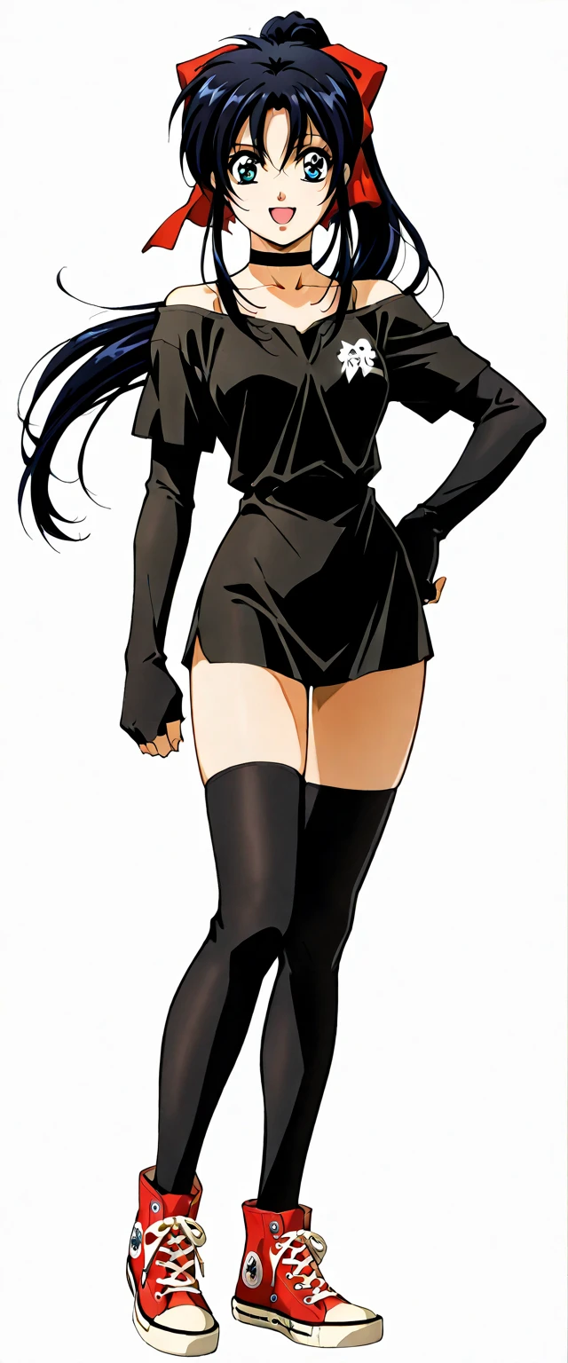 a afroHero (masterpiece, best quality), Female, woman character, (((multiple poses and expressions))), (comic style artwork with perfect anatomy), perfect body, transparent wet ultrathin white dress shirt unbuttoned, black knee high tights, black short miniskirt, highly detailed--no outline