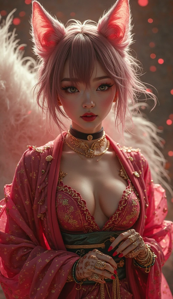 Beautiful girl, sexy slim fit body, gorgeous eyes , blushed cheeks pink lips, coloured hair , crop top ,