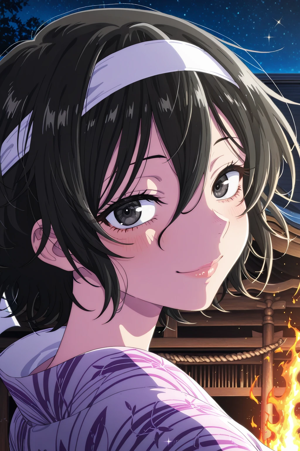 score_9, score_8_up, score_7_up, score_6_up, source_anime, looking at viewer, ((1girl, mifune shioriko, black hair, red eyes, short hair, fang)), (Resting gracefully on her side, one hand under her head and legs slightly bent, she embodies relaxation and leisurely beauty), (bridesmaid vietnamese dress), (Rainy Forest),<lora:LLChar_Pony_Niji:0.8> love live! <lora:LLChar_Pony:0.8>, smile, happy,