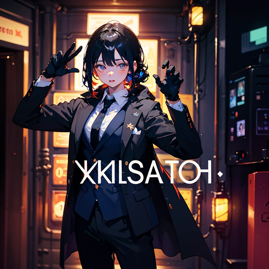 (((dramatic))), (((gritty))), (((intense)))) The movie poster features as the central character. She is shy in the center of the poster, wearing idol outfit, and a determined expression on her face. The background is dark and gritty, with a feeling of drunkenness. The text is bold and eye-catching, with catchy slogans that add to the overall drama and excitement. The color palette is dominated by dark colors, dotted with bright colors, giving the poster a dynamic and visual impact, tachi-e (magazine:1.3), (cover-style:1.3), fashionable, vibrant, outfit, posing, front, colorful, dynamic, background, element, confident, expressive, holding, statement, attachment, majestic, coiled, around, touch, scene, text, cover, bold, eye-catching, title, fashion, font, catchy, title, bigger, eye-catching, modern, trendy, focused, stylish, 1 girl