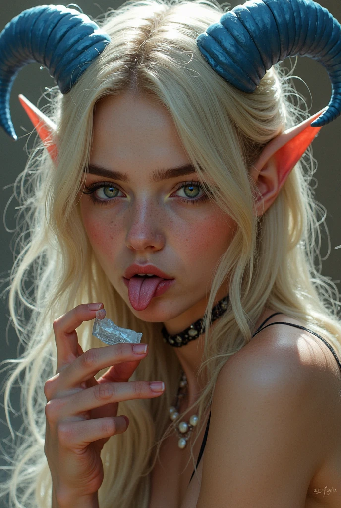 photograph [score_9, score_8_up, score_7_up, score_6_up, score_5_up, score_4_up],[realistic],[realistic lighting],[photo],[photorealistic],[1girl],[elf],(princess zelda from botw licking ice cream,crown), 50mm . cinematic 4k epic detailed 4k epic detailed photograph shot on kodak detailed cinematic hbo dark moody, 35mm photo, grainy, vignette, vintage, Kodachrome, Lomography, stained, highly detailed, found footage