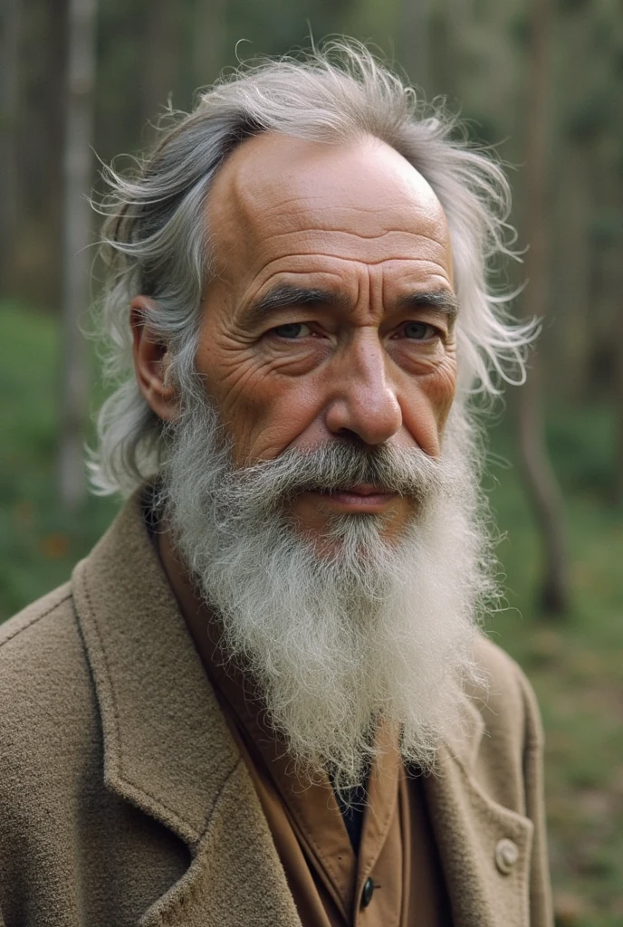 An elder with a long beard and white hair, with a serene face wrinkles, looking producing, body older weak, skinny bones hairy, body , his shirt was open to reveal his stomach wrinkles older hairy weak and chest, arms legs neck hands feet skinny old and weak, shy and blushed, Lying in the sea,water lily,Closed eyes,master-piece,4K images,beste-Qualit