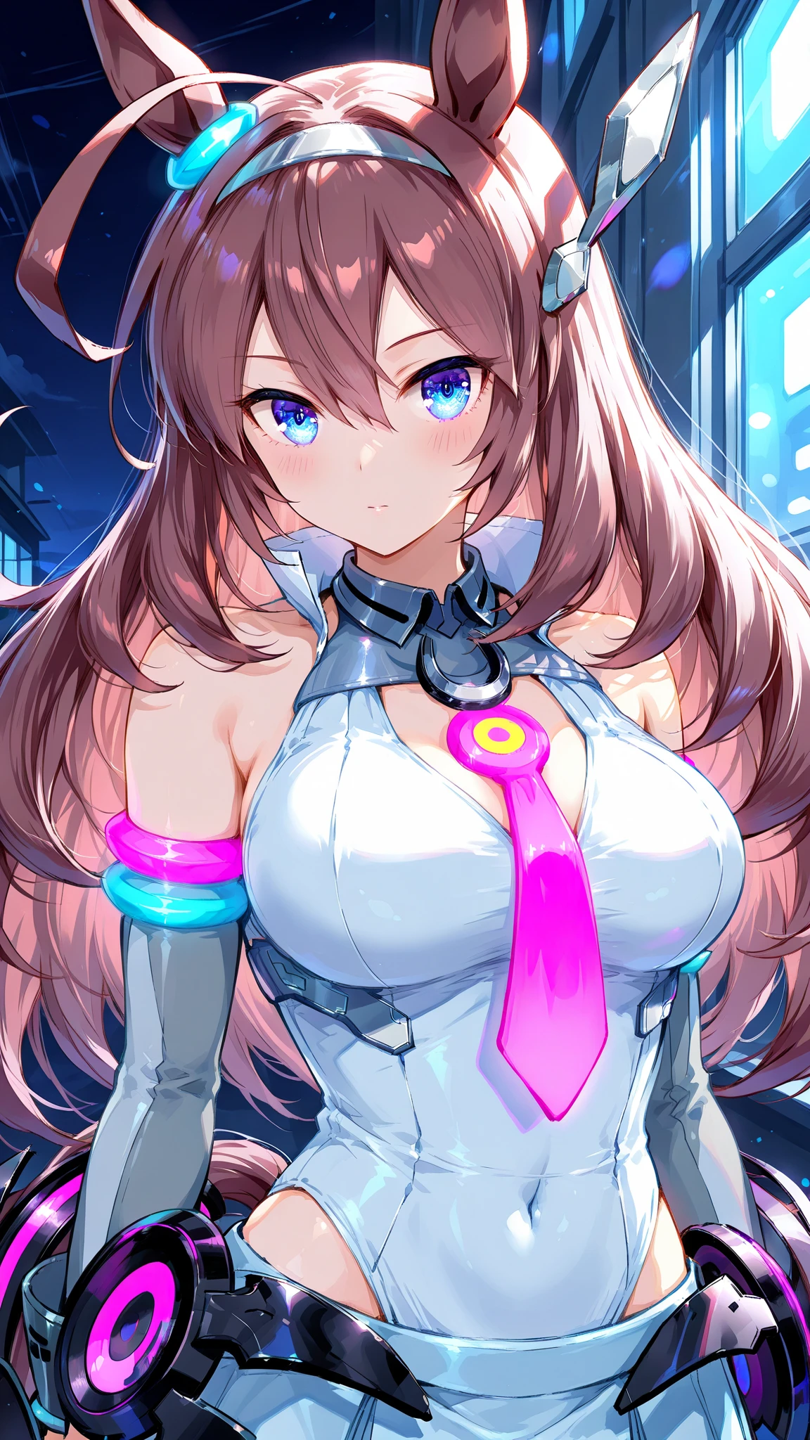 Ample breasts Expose all The best models Tsundere Bitter smile Bunny girl in white outfit バストトップがExpose inadvertently The costume is transparent Thighs are exposed