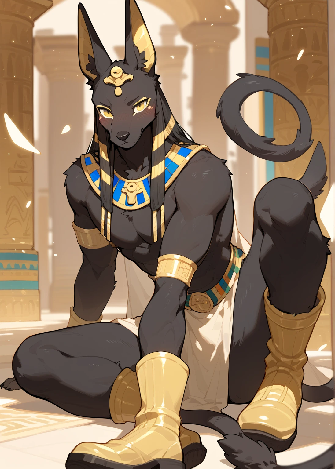 y zackary911, by honovy, by darkgem, by roanoak, by sssnowby, masterpiece, detailed, detailed face, panther, black panther, veil, belly dancer, oriental, pillows, belly dancing, abs, slim, looking at viewer, big penis, arms up, big balls, saggy balls, pubes, chest tuft,