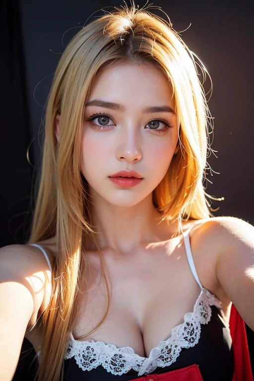 off shoulder sexy, on fours, cleavage, long wild hair, old womans, from below, blonde