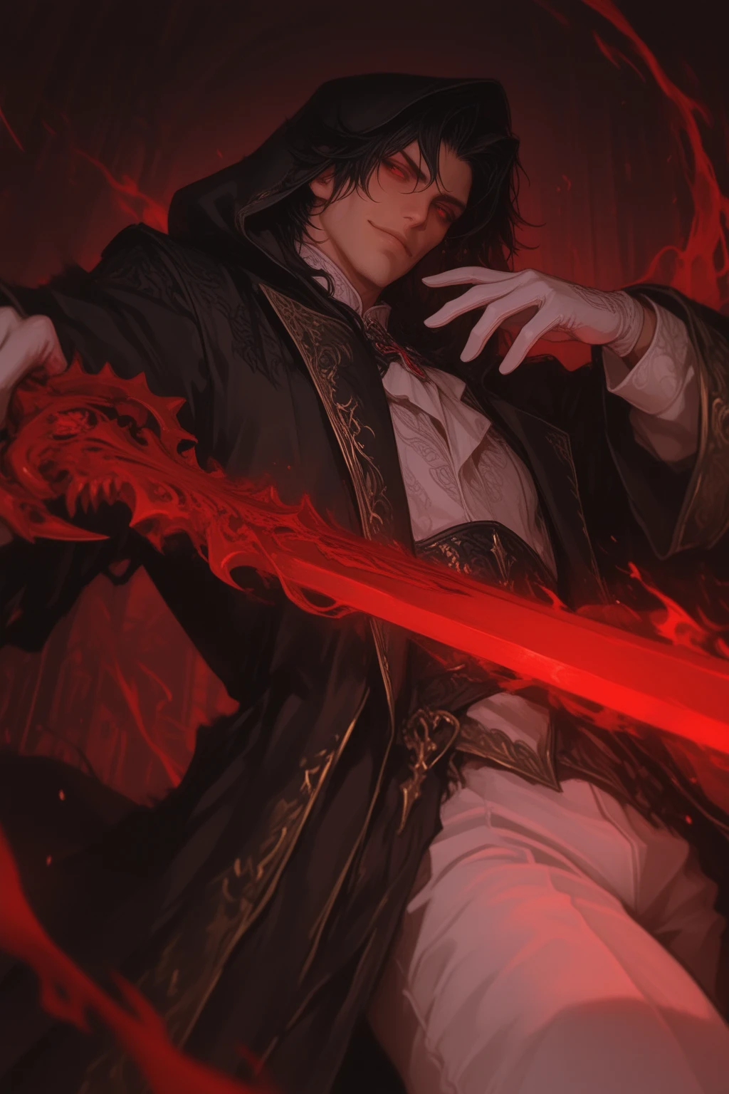 ((masterpiece)), ((best quality)), ((4k resolution)), ((incredible )), ((artstation, pixiv)), ((solo male)), ((gelatin_tech: 0.4)), ((material: slime)), slime boy, big belly,  belly, ((fat male)), ((red slime boy)), ((necromancer robes)), medium length hair, ((red skin)), ((gelatinous skin)), jelly tech, jelly skin,  lips,  belly, ((weight gain commission)), deviantart, slime girl, ((skin is same color as slime)), ((slimey skin)), ((gooey skin)), MALE, BOY, SINGULAR MALE, solo boy, 1boy, ((masculine)), ((skin is the color red)), ((slime color: red)), ((skin is slime)), translucent skin, fat thighs, fat belly, fat ass, soft heavy pecs, (( )), ((hard )), (( bulge)), hard , , obese, bbm, ((fat  commission)), ((handsome face))