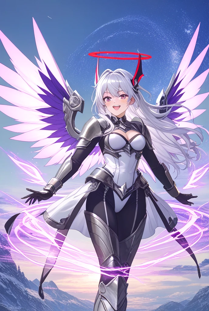 anime artwork 1girl, woman, angry, from below, shadow phoenix knight, glowing eyes, majestic, breathtaking, ((stars)) (motes of gold light) , high quality, best quality, highres, high detail, <lora:g0ld3mb:1> g0ld3mb, gold, . anime style, key visual, vibrant, studio anime, highly detailed