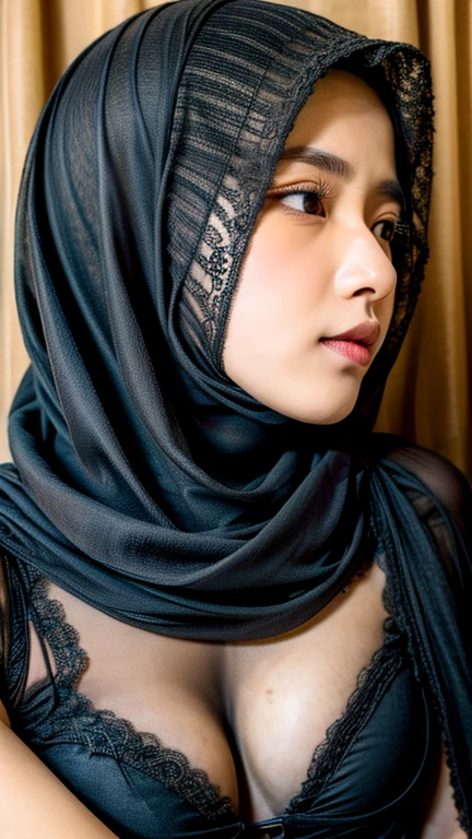 ((Hotpants)), ((Leopard Pattern)), ((Lace V-neck ice silk nightdress)), (((((HALF BODY PORTRAIT))))), ((FLAT CHEST:1.6)), ((Lace)), ((CYNIC FACE EXPRESSION:1.24)), masutepiece, High quality, UHD 32K, Realistic face, Realistic skin feeling , A Japanese Lady, 5 matured lady, , Very cute and baby-like face, (((FLAT CHEST))), (Night time at forest), ((look In front at the camera and SADNESS)), (((CUTE GIRL))), ((PURPLE FLUORESCENT LIPS)), ((Floral Pattern)) little wearing lingerie, dark night background , black forest night, horror scary place, (from behind up), ((((HIJAB STYLISH))), ((GIGANTIC BREASTS))