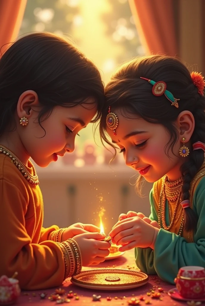 Create images of Indian festival rakshabandhan Rakhi