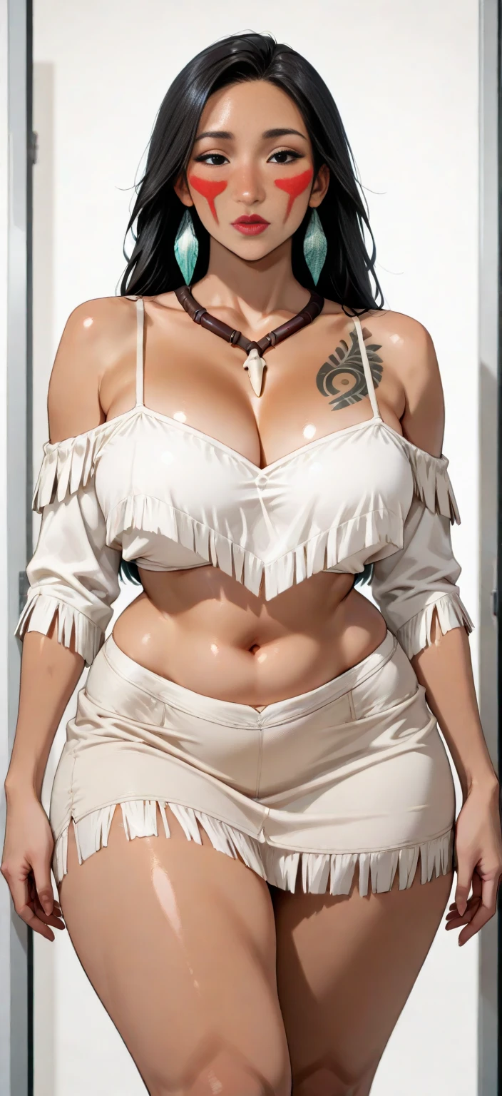 Desnuda, cuerpo delgado，Muslo carnoso，Sol brillante，Tropical Garden，Comic book cover style，Comic book title,tmasterpiece， Alta nitidez， Alta calidad， Cara detallada， Renderizado detallado del cuerpo，  labios oscuros， no brassiere,fuga en el pecho，cintura con fugas，nalgas con fugas