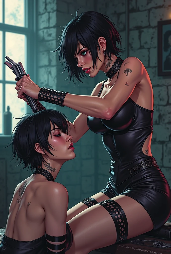 (((cartoon))), tomboy, (assasin:1.5), (nude:1.4), sexy hot, (spread legs), (scars), sunset, black old leather armor,
falling stars, very short curly red hair, shadow, turture, (huge breast:1.3)
(((anxiety))), Fear, pain, beautiful face, (detailed skin, skin texture), (Muscles:1.6), darkest dungeon, creepy, terror,
professional majestic oil painting by Ed Blinkey, Atey Ghailan, Studio Ghibli, by Jeremy Mann, Greg Manchess, Antonio Moro, trending on ArtStation, trending on CGSociety, Intricate, High Detail, Sharp focus, dramatic, photorealistic painting art by (greg rutkowski:1.4),