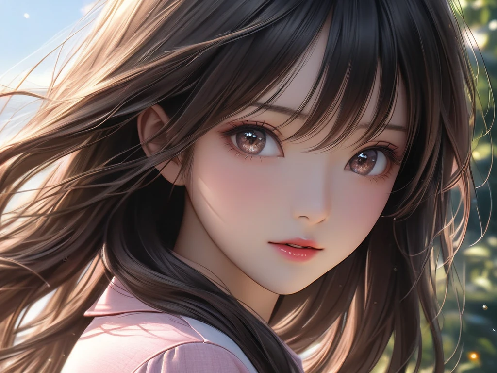 (Best Quality: 1.4), (Unparalleled Masterpiece), (Ultra High Definition), (Ultra Realistic 8k CG), (Photorealistic: 1.4), Realistic, Cinematic Light, 16 Year Old Girl, (1 Girl), Solo, , Cool Pose, Cherry Blossom, Perfect Body, Green Eyes, Light Brown Hair
