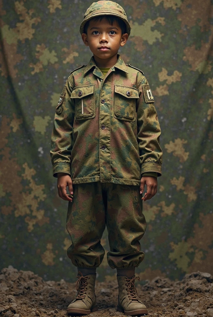 arafed boy in a green uniform stands in a room, soldier outfit, 40's adventurer, in full military garb, wearing military outfit, full costume, dressed like in the 1940s, young female ww 2 soldier, stylised military clothes, in a soldier uniform, jayson tatum as che guevara, inspired by Henry Tonks