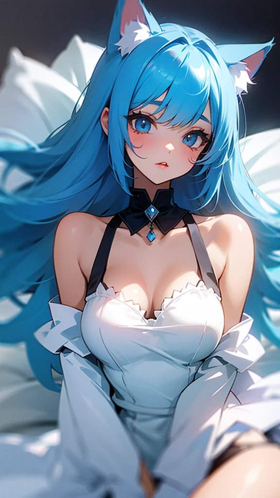 a cute woman, 8K, beautiful detailed eyes, upper body, beautiful detailed lips, extremely detailed eyes and face, long eyelashes, slender body, thin face, delicate features, flawless porcelain skin, glistening sweat, realistic, office lady outfit, one-person viewpoint, Fuji Film, F/1.2, masterpiece, nffsw, super detail, high quality, best quality, high resolution, arms crossed