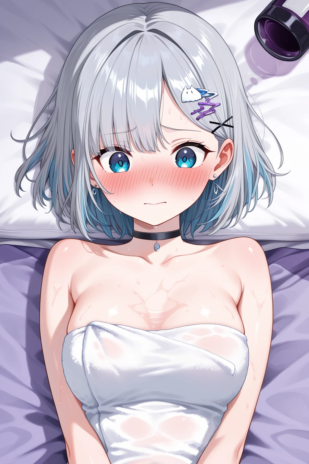 Score_9, Score_8_Up, Score_7_Up, Rating_Safe, Masterpiece, Top Quality, Absurd, Official Art, Official Style, Source Anime, Game CG, Megami Magazine
1 Girl,（（（nude）））,（（（nsfw）））, （（（showing off her armpits）））, very embarrassed, raising her arms, sweaty, wavy
In the bed, breasts, nipples, pubic hair,  from the side, from below,とても汗をかいた
