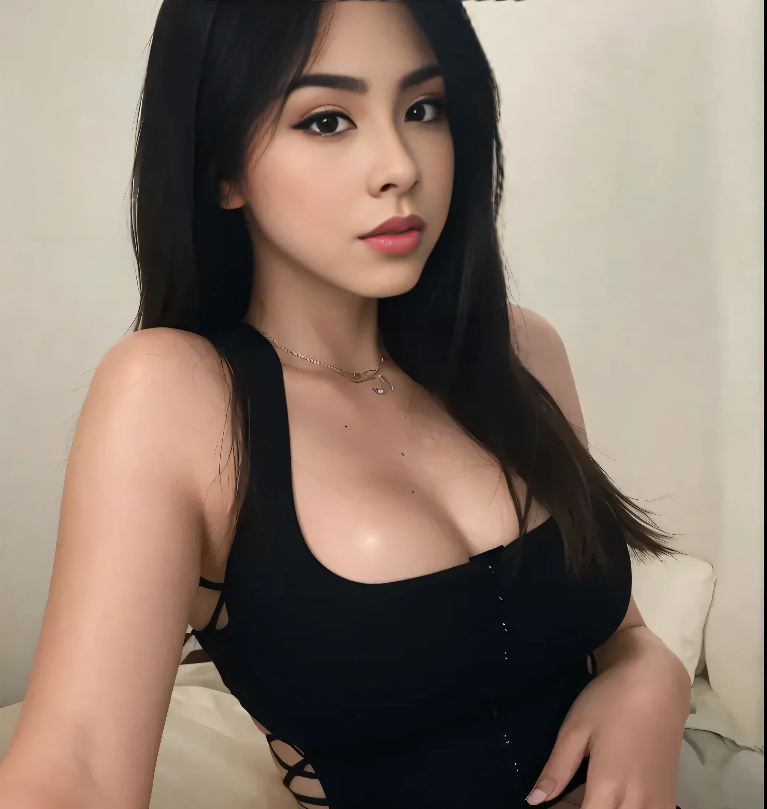 ((best quality)), ((masterpiece)), (detailed), perfect faceovely ((sexy young attractive)), big club girl, 20 years old, cute, an Instagram model, black_hair, colorful hair, hot, dacing ,sexy ,black dress ,((club))
