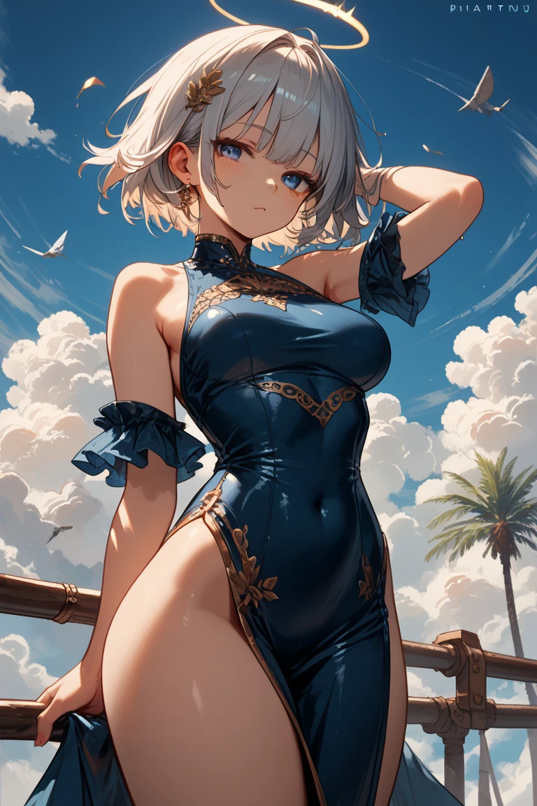 8k,4K,High resolution,???????、
One beautiful young woman,Silver Hair、ponytail、
(Soft Saturation:1.3), (Fair skin:1.2),
(ultra-リアルなDetailed Background,Live-action background、 Detailed Background), Bokeh,
break'Portrait of a smiling girl.,
When viewed from the front, The composition is symmetrical,
Looking straight at you with serious eyes,
break Swimwear, ???????、, Mid-chest,
Outdoor, Sea surface, null, sunlight,Summer beach, Sandy Beach,
Strong light, Front lighting,
(Teen:1.3), (Cowboy Shot:1.2),
Front brake angle,
View your audience,
Dynamic pose,
sitting on the beach
Seaweed、Seaweed、Seaweed、Seaweed、Seaweed、Seaweed、Seaweed、