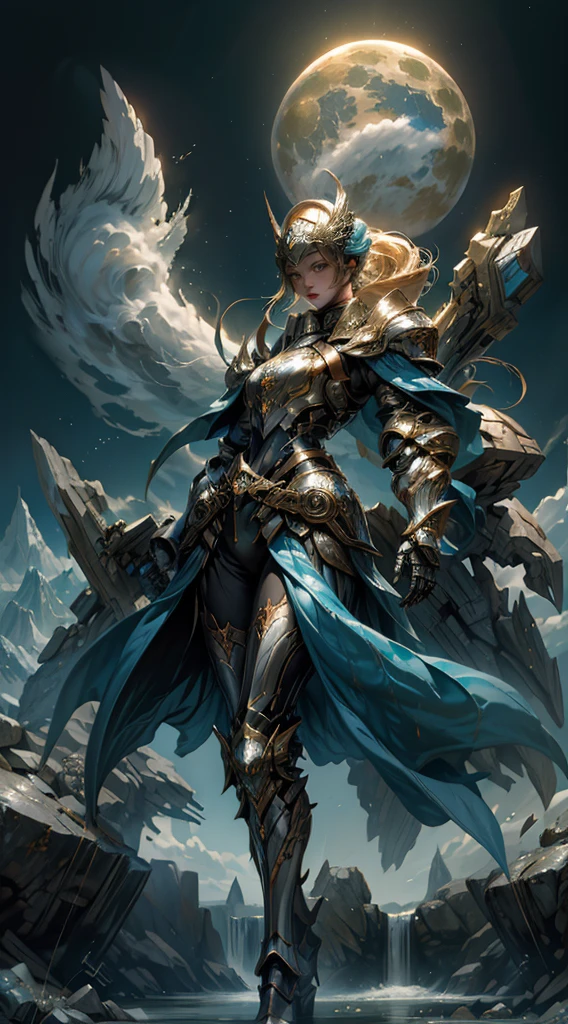 (The ancient king stood on the ramparts.:1.3),Bird's eye view of the city。The tall and powerful mech looked golden,The city below is bustling,Skyscrapers and roads crisscross the city,(((masutepiece))),(((Best Quality))),((Ultra-detailed))((extremely details CG)),((16 K_wall-paper))((extremely delicate and beautiful)),{Photorealistic},Full body, Detailed light,full bloom,,,A masterpiece from the Canon EOS R6 shooting,((masterpiece)) ,ciinematic light,unreal enginee 5,the creamy smooth skin,Crystal Cover、The upper part of the body、sideshot、alternate color、masterpiece、detailed illustration、realisitic、pixiv highest quality、Exquisitely、{{{Cute 1girl}}}、Super beauty fusing with machines、Elaborate shabby chic pattern、Glitter Beautiful Woman、 Half of my body is made of machines、Transparent glass body、 The machine in the body is transparent and、lighting like a movie、dynamic ungle、dynamicposes、Crystal World、 depth of fields