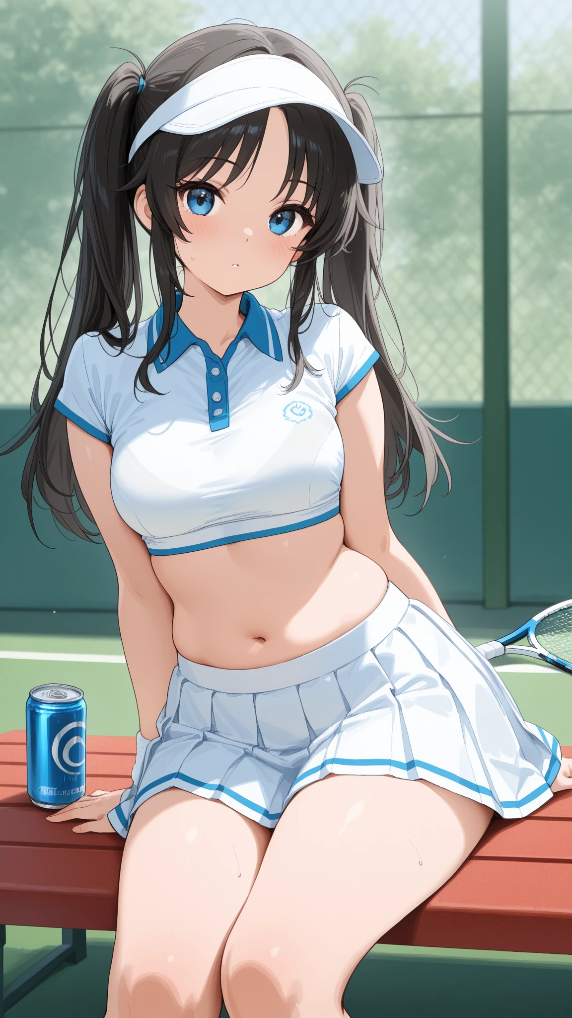 best quality,ultra-detailed,high resolution,extremely detailed CG,perfect anatomy,detailed,cinematic lighting,beautiful detailed eyes,ultra high res,(1girl),18years old,gleaming skin,oil skin,sweat,humid,trembling,strong light coming in,spot lighting,bright,revealing,nose blush,surprised, (embarrassed,blush:1.3),nsfw,(???????:1.3) ,(slut:1.2),(vulgarity:1.3),(fucked silly:1.1),(steam:1.1),(wet:0.8),(trembling:0.8),(drooling:0.6),(sweat:0.8),(nsfw:1.2),(Tennis uniform:1.2),(Young:1.2),Japanese,(Tennis court:1.2),large breasts,(Random Hairstyles:1.2),Bold Pose,(full body:1.2),skirt,(Sheer tops:1.5),Shyness,(lure:1.5),(Smile:1.3),Close your mouth