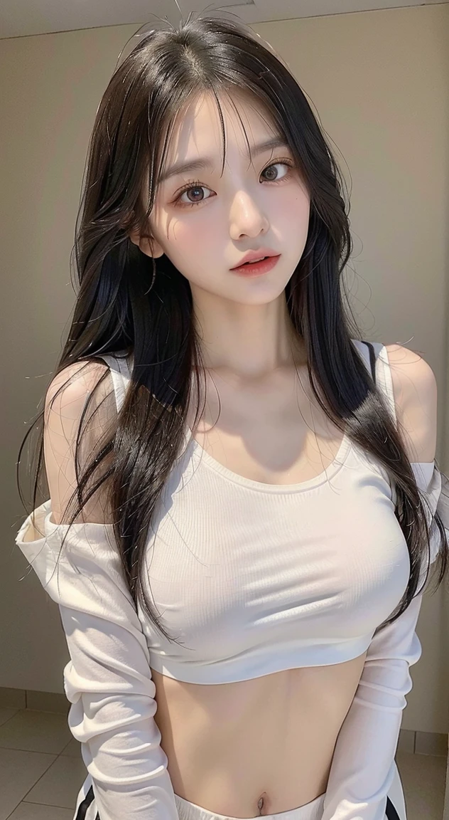 (masterpiece, highest quality, highest quality, official art, beautiful and aesthetic:1.2), (2 girls:1.8), Cinematic lighting、(Key light at 45 degrees from the front,Orange fill light、Soft blue backlight、Strong shadows、blue and orange color palette), accurate human body、detailed person、Correct five-finger、RAW photo、 4K - ultra-vivid、highest quality, masterpiece, ultra high resolution, (reality: 1.4),
(((oil skin,sparkling skin、realistic skin texture、detailed beautiful skin、shiny skin、shiny skin)))、((Wet)),
upper body shot, camera angle is low, Depth of the bounds written, Focus on the center, fine eyes, perfect face and eyes、
A woman with perfect face and eyes, Beautiful woman、(Sweat,vapour, Vulgarity), ((tight white long maxi sweater dress))、big cleavage、tight clothes、(full shot:1.8 , heavy makeup、red eye makeup、pink glossy lipstick)、long shot:1.0, Beautiful depiction、detailed background、high quality people、high quality face、Ultra-high-definition animation、(beautiful black hair:1.8)、lots of earrings、clavicle、((((((Sweat))))))、Wet, baggy clothes, (((Vulgarity smile、Little devil smile、Vulgarity、obscene face、Bewitching、lustful、night、A pure white off-shoulder shirt that shows off your obscene body line.))), background bokeh、detailed background、field、night、smile、(((Vulgarity、orgasm、face of ecstasy))),Open the bedroom door、open the door、indoor、Bedroom、Night crawling