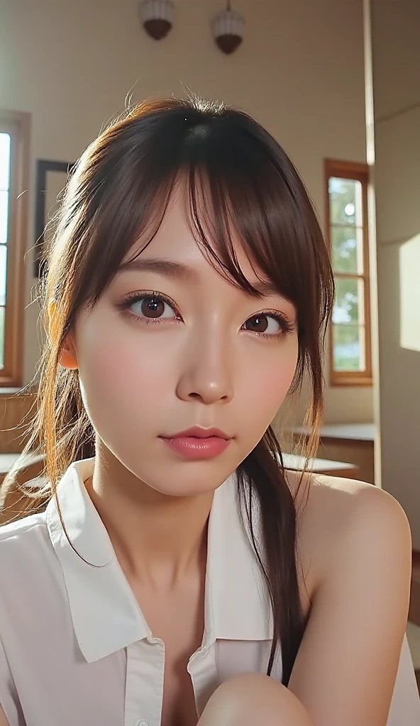mouth, Highest quality, High resolution, detailed , Perfect , detailed, the tip of the , , A little how on the tip, ,, / how, Pinch Perspective, , Watch as they wake up from their sleep and give you a , Give me a on my body, ,Completely 、、A large amount of white fluid comes out of the 、My face is covered in sticky white liquid、A large amount of drips from the mouth、、Facial、Completely 、