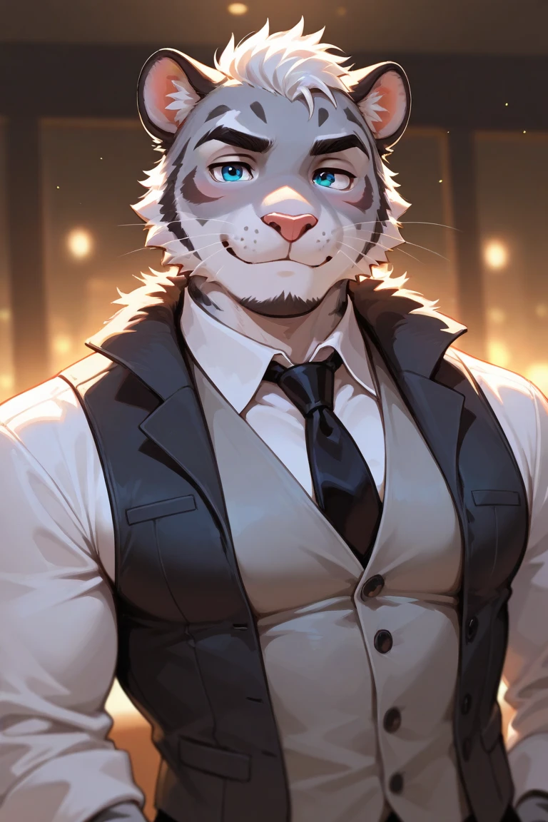 There is a man in a tuxedo with a rabbit mask on - SeaArt AI