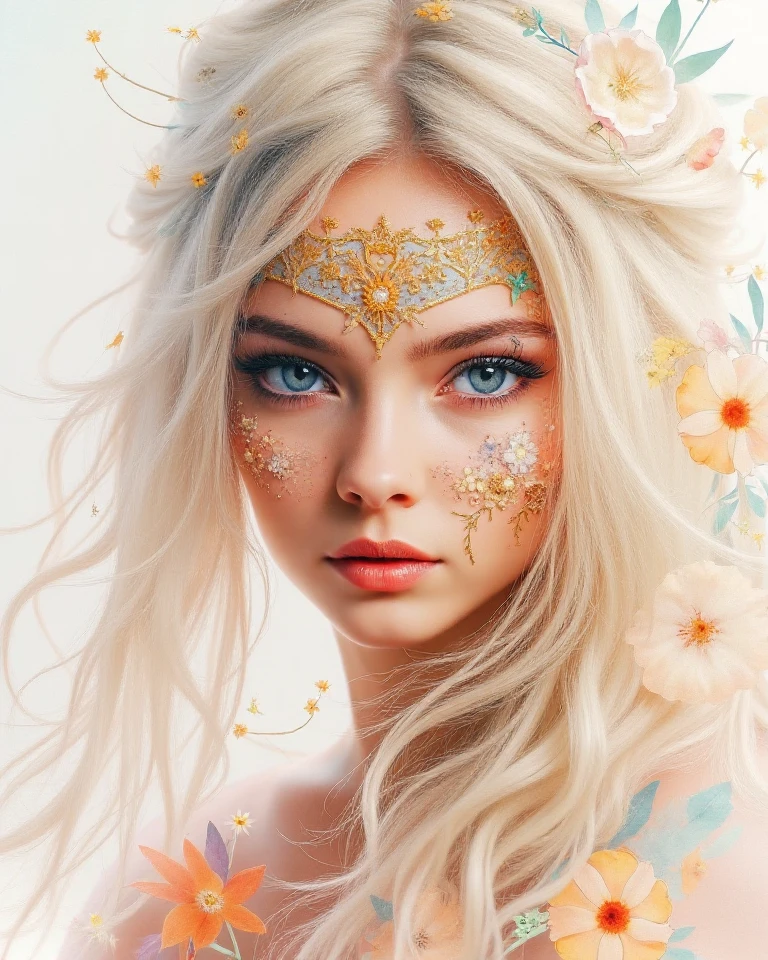 official art, unity 8k wallpaper, ultra detailed, beautiful and aesthetic, masterpiece, best quality, (zentangle, mandala, tangle, entangle), (fractal art:1.3) , 1 ultra hot gorgeous European woman, age 23. Blonde hair. She’s a playmate and men magazine model, blue jungle,  extremely detailed, dynamic angle, the most beautiful form of chaos, elegant, a brutalist designed, vivid colours, romanticism, by james jean, roby dwi antono, ross tran, francis bacon, michal mraz, adrian ghenie, petra cortright, gerhard richter, takato yamamoto, ashley wood, atmospheric. Full body shot. Bokeh, golden hour. BREAK
Perfect .
perfect hair.
.
perfect body.
perfect hands.
perfect face.
perfect eyes.
accurate.
anatomically correct.