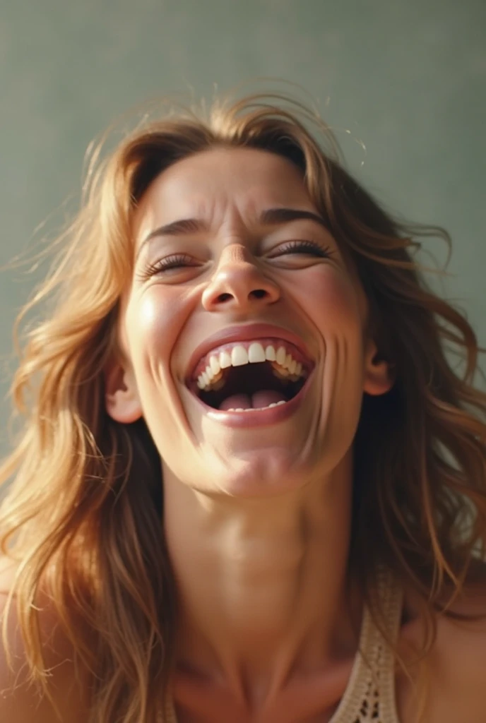 photo of a skinny very old wrinkly-faced faced mature blonde messy long hair thrown into a messy bun ponytail. She wears: (turtleneck soft high ribbed dark green super tight sweater:1.1),   pose, high tight ribbed neck,  smile, perfect fake tits,  eager granny, teasing sexy old lady,  on her face, drenched in  