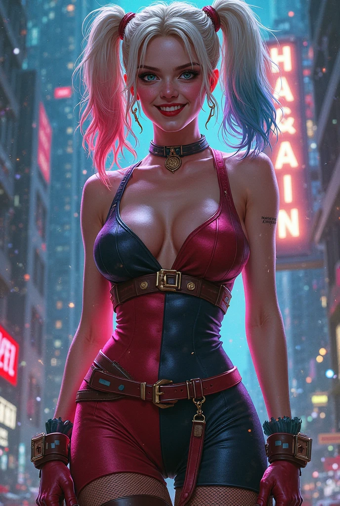 on your knees looking up, gaping mouth, tongue out com espermatozóides, ((salivating)) , detailed theory, skin detailed, Hot 18 year old Harley Quinn, hot body, Youngh, ((colored hair)) ((wearing a sexy black latex)), detailed gorgeous face, face perfect, (work of art), best qualityer, high resolution, extremely detaild, cinematic lighting, athletic body fit, realisitic, photorealisitic, Fine body, big breasts carelessness downblouse abdomen, twin tails hair ((tongue out)). (((An abandoned dystopian BACKGROUND))), NSFW.