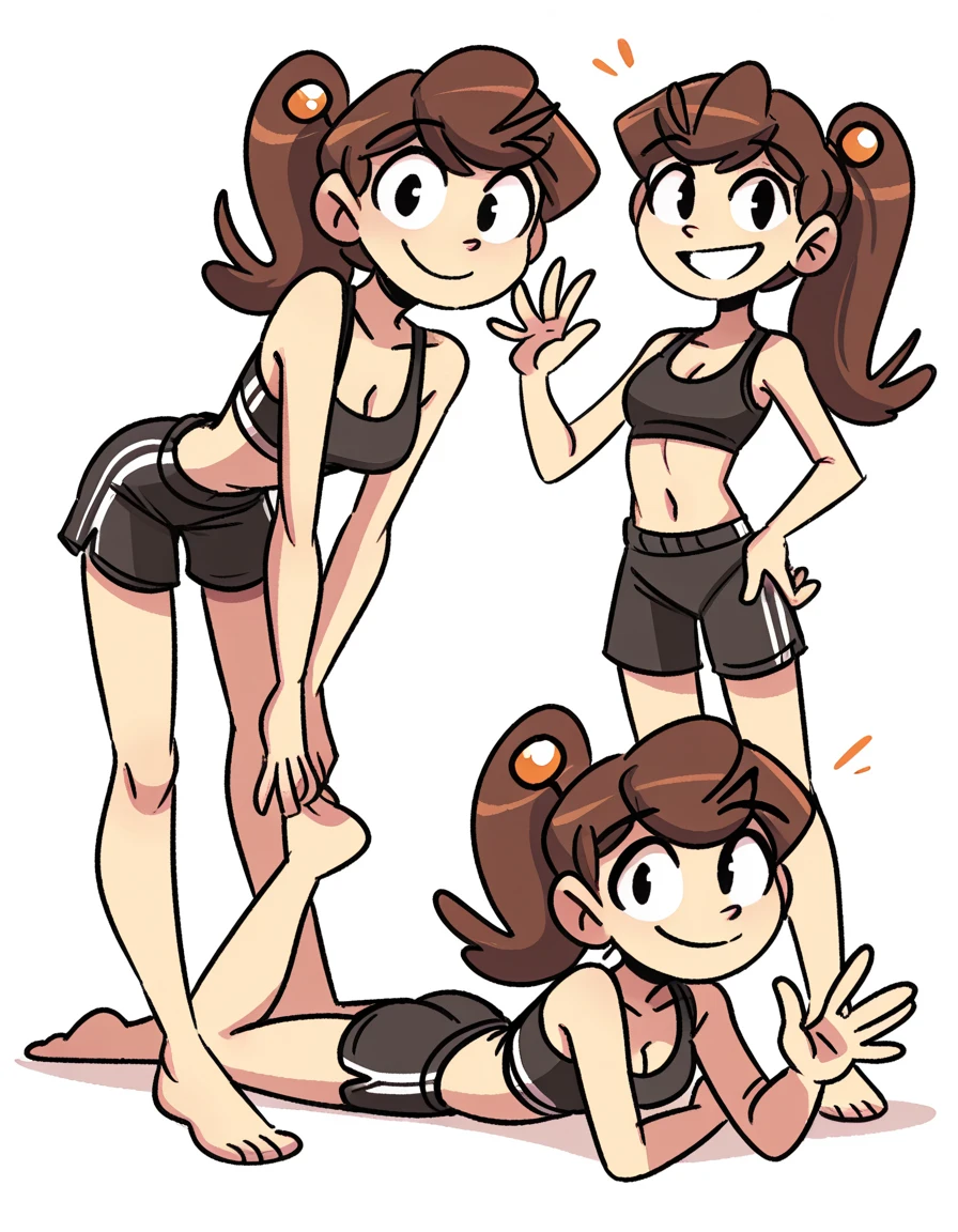 Erotic Lingerie ((Thong, bra and accessories))design inspired by robin (teen titans), in various views (front and back) ((Character sheet))
