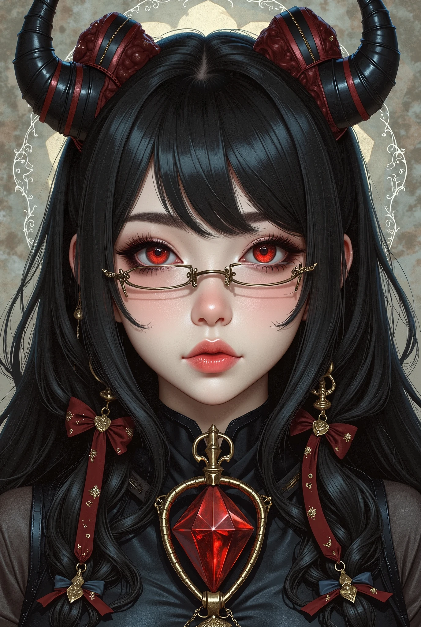 ( Highest Quality, best illustrations,high image quality:1.2), (Horror Fantasy:1.5), (ink and watercolor:1.5),(Ominous Scenery :1.5),(A lot of dust rises:1.5),( Dirt Track :1.5),(wonderful:1.5),(masterpiece:1.5), (Powerful figures:1.1、Big Breasts:1.3) 、 ((((glasses, cute、 red eyes、 Evil Ruby's Cursed Necklace )))),(((glasses、Big Breasts、 braids)))、 cute face, raise eyebrows , ,(Fatal Beauty, charming beauty ) ,(Mysterious Charm:1.1),(Big Breasts、attractive silhouette), high image qualityテクスチャ 、High Quality Shadows、 beautiful and delicate face 、 beautiful, delicate, eyes are sticky liquid dripping 、 ray tracing 、 20th Generation、 cute K-POP girl、( The Face of Korea )、Thin face、( Ulzan-6500-v1.1:0.6)、 Face of Pure Loss _v1 , ( beautiful and delicate face , beautiful and delicate eyes, perfectly balanced face , high image quality skin , detailed skin, lens flares {x} perfect ratio 4 fingers to 1 thumb :1.25)、 DSLRs、 地獄から来たbeautiful悪魔女 , ATTRACTIVE GIRL , Real Girls, Gurwitz, Gurwitz-style Artwork , Girl Roleplay, Realistic 3d style, cgstation Popular Topics,, 8k portrait rendering BYMR. nomi ,(truth,truth:1.4,glassesの少女 :1.2)、cheek、 glossy lips, 1. オーバーサイズ comment: comment、 come up with an oversized design that covers shoulder to knee.。 navy blue or black are standard colors .、[ Soft khaki or beige , wait.、 Pick the right color for the season 。 2. choose the color that suits your skin : To protect yourself from the cold、 choose the color that suits your skin 、 ニットの質感と色を commentに合わせてください .。 3. ワイドレッグ pants: pants, choose a wide leg design 、combines mobility and style。Dark tone denim or black pants look great.。 4. knee-high boots: オーバーサイズ commentに含まれるもの、boots are black or dark brown Match the texture and color of the fashionable.、 Gives a stylish impression 。 5. accessories: The 。 Disney 、 long necklace 、6. handbag: handbag、let's match the color of your outfit.