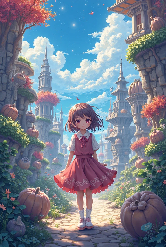 cartoon girl teen in a red dress and yellow shirt holding a flower, childrens art in artstation, cute detailed digital art, adorable digital painting, cute art style, cute detailed artwork, girl in flowers, cute digital art, girl in a flower field, full body portrait of a short!, girl dancing in a flower field, a beautiful artwork illustration --auto --s2