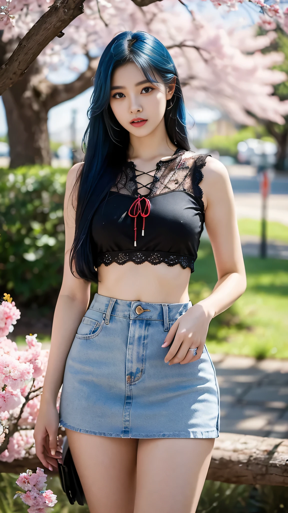 photography of a 8 year old woman, perfect face, masterpiece, bra, underwear, black_bra, jacket, black_panties, big breasts, blue hair,