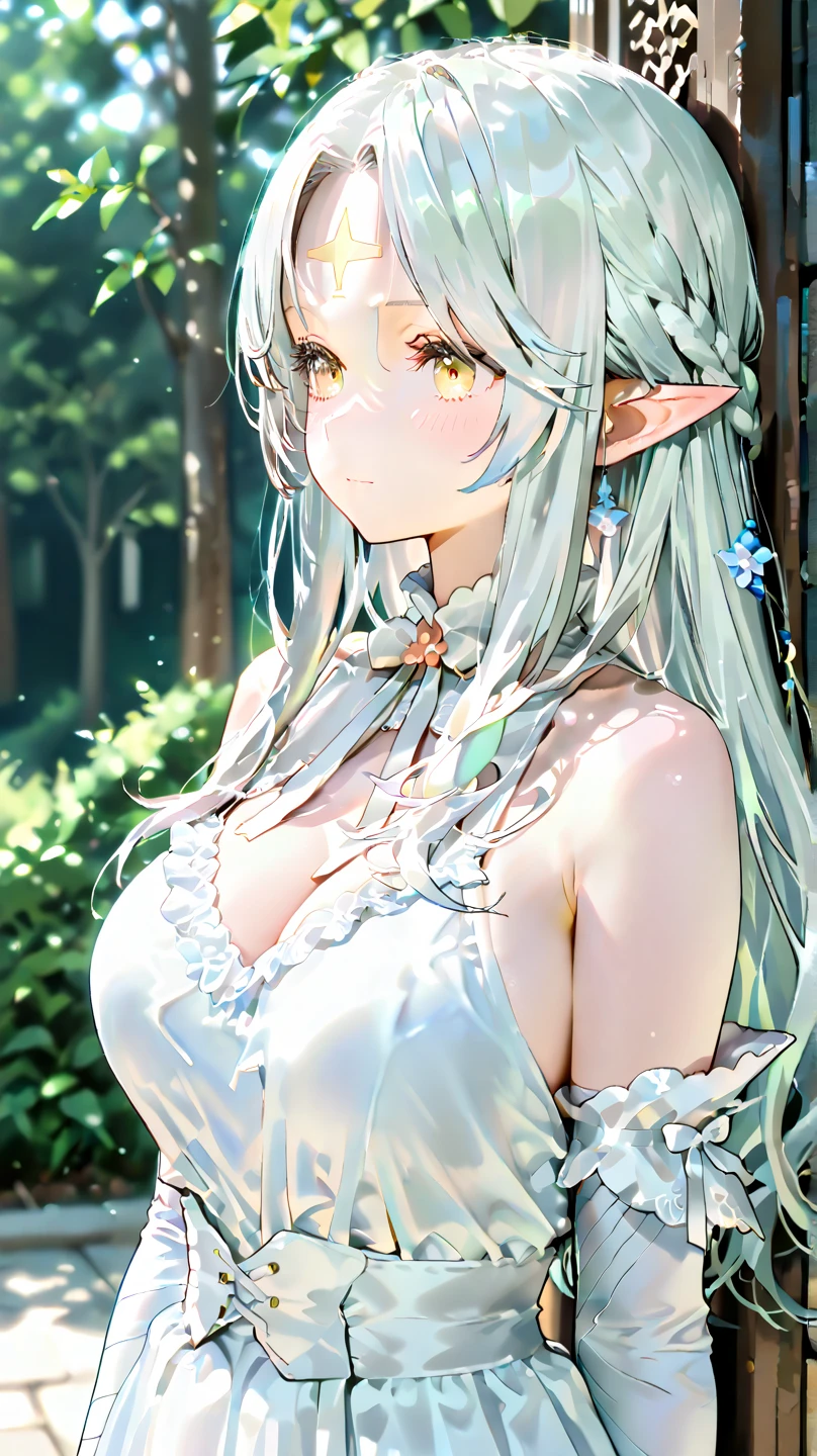 1 woman、Radiant hair、fluffy and soft hair、Sparkling eyes、爆乳、Too large breasts、Seductive breasts、Sheer underwear、Tiara of the Goddess、goddess god々Feeling、lace cape、a choker、Castle Room、Long Lace Bale、Ruffles and ribbons、A smile、The upper part of the body、 A glowing wand made of crystal.、wingspan、A benevolent look、Eternal brilliance、Too large breasts、爆乳、puffy chest、Cinderella's Castle、Navel Ejection、I can see my nipples