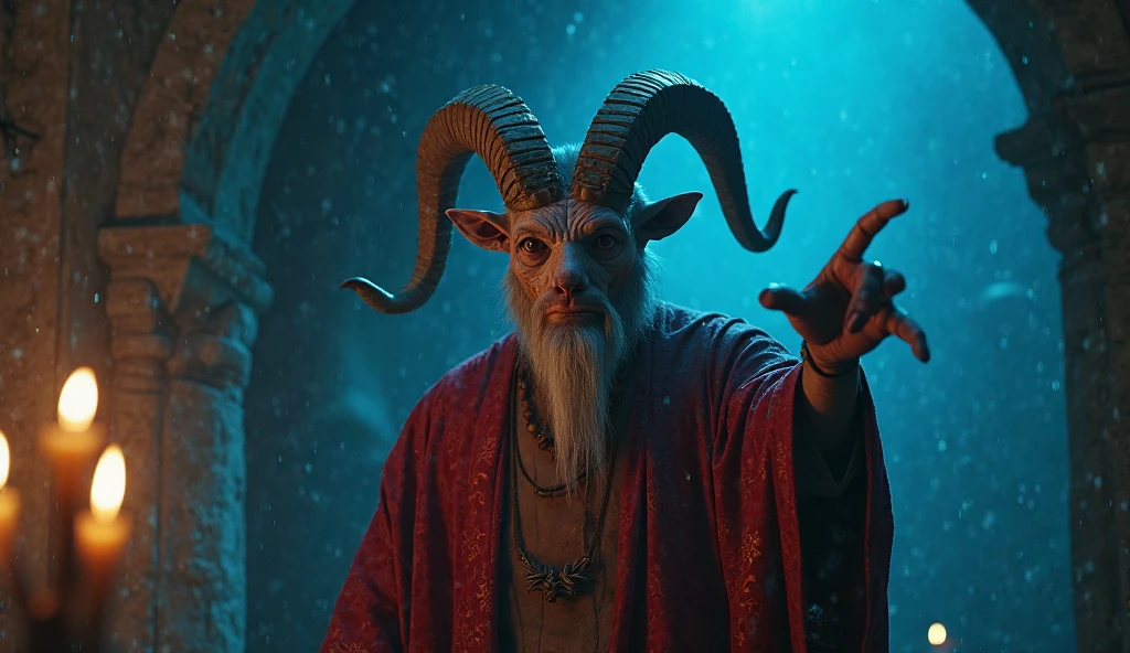 extremely hyper aesthetic, rule of thirds, ((portrait of inquisitive glance manticore with terrifying roar lustful longing, wearing Raspberry, Charcoal, Tan, tattered robe, in decaying elegance witchs cottage with bubbling potions, dismembered corpse, distant howls of werewolves, mystical portal voodoo doll :1.3) , (amazing professional photography:1.2) , (clear content details:1.1))