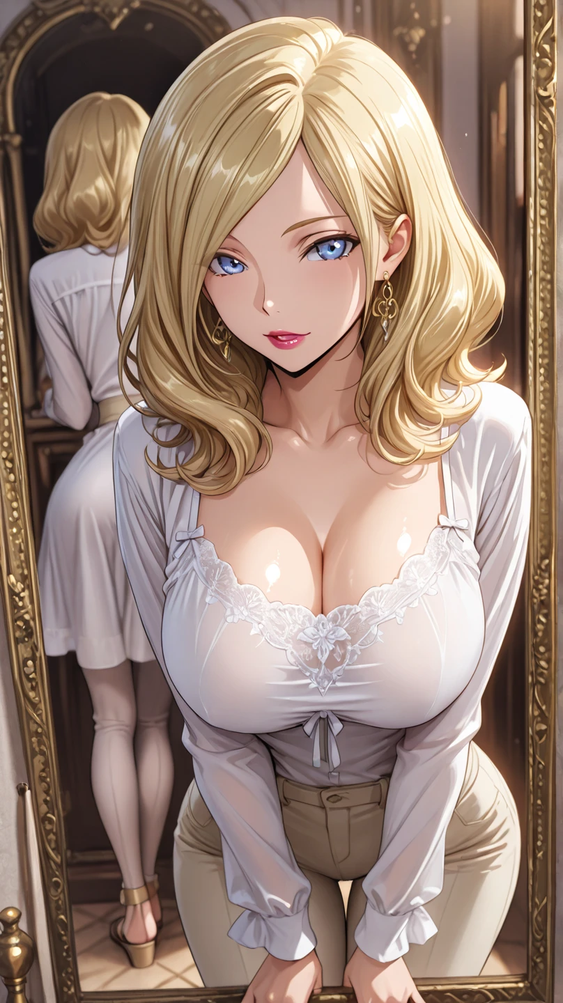 ((Girl sitting on chair in library))、Best quality work,Actual work,jewelry、(Pearl Necklace、Earrings),Ultra Premium Graphics,8K HD CG Works,High quality graphics,High-definition CG works,10x pixels,Extremely fine detail:1.1,Advanced Technical Details:1.1 Photorealistic,Indoor lighting effects:1.5,Natural light:1.5. Light effects(virtual Light effects:1.8),((Golden white short hair))、(Bob Hair), Thin eyebrows,High nose, Nice red lips, Rose Cheeks, A face with subtle makeup , Cute face, perfectly balanced face,(),A light-toned foundation enhances the clarity of your skin.、,((Black lace lingerie)). 40k, photograph, Tabletop, highest quality, Rainy background, ((1 Beautiful eyes light haired girl, White skin, Various poses.((Medium sized breasts,:1.1)), highest quality, Tabletop, Ultra-high resolution, (Realistic:1.4), RAWphotograph, (Perfect figure), (slim:1.3), Slim abdomen, Perfect slim figure, Dynamic Pose, alone, Cold light 12000K, Very detailed facial and skin texture, Fine grain, Realistic eyes, Beautiful fine grain, (Realistic Skin), Charm, 超A high resolution, Surreal, Very detailed、(Black Stockings)、(Sexy pose)