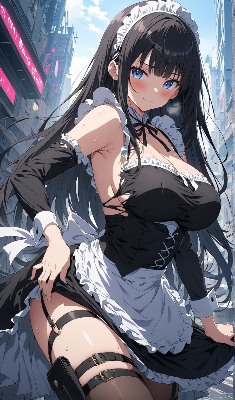 Anime girl with sitting on sofa in room, seductive anime girl, little curve loli, anime goddess, detailed anime artwork, ahgao, fluffy, | fine detail anime, hestia, beautiful seductive anime woman, detailed anime art, ecchi, detailed digital anime art, oppai, beautiful anime girl, anime highly detailed, giant