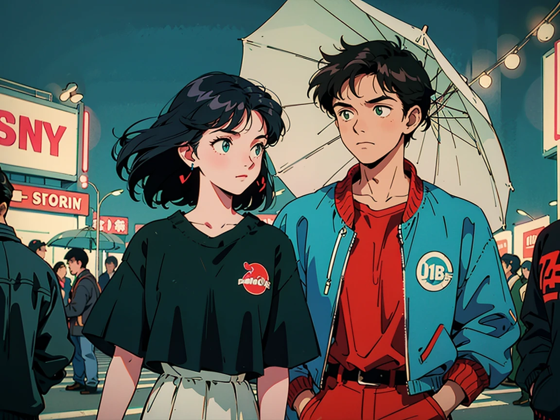 Close-up of a man, 80年代のanimeの雰囲気, 80年代animeスタイル, Retroanimeの男性, 1980's anime style, Retroanime画像, animeの雰囲気, Playing games, Smoking、４ｋ、Wearing headphones、80's, Retro, City Pop Poster:1.5), (Album cover), (masterpiece, Highest quality), (anime, figure), Best Photo Poses, Dynamic Angle, Cowboy Shot, alone, smile, A perfect eye for detail, Delicate face, High Fashion, Retroなゲームセンター、American casual、jazz、the 90s、Vintage、tobacco、speaker、Saxophone、rain、Cool Guy、Knight、City Boy、Retro