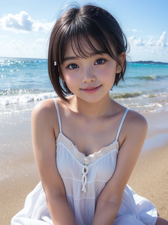 (Ultra High Resolution, Photorealistic, Realistic, Best Quality, Photorealistic),
((High Definition Skin)))),(Real person,Photo),
((Mix 4)),
(8K, raw photo, top quality, masterpiece), (1 Japan girl), photon mapping, radiosity, physically based rendering, automatic white balance, ((face close-up, unforgettable smile, moist lips, short hair))), mastoid, watery eyes,
(blush | cute and playful | adorable | skinny | beautiful girl | 12 years old | childish looks | under 12 years old), ((big,))),(Viewer))),(irises and pupils are rounded,pupils reflect their surroundings,eyes are not the same size)))), ((thin)))),, , ,