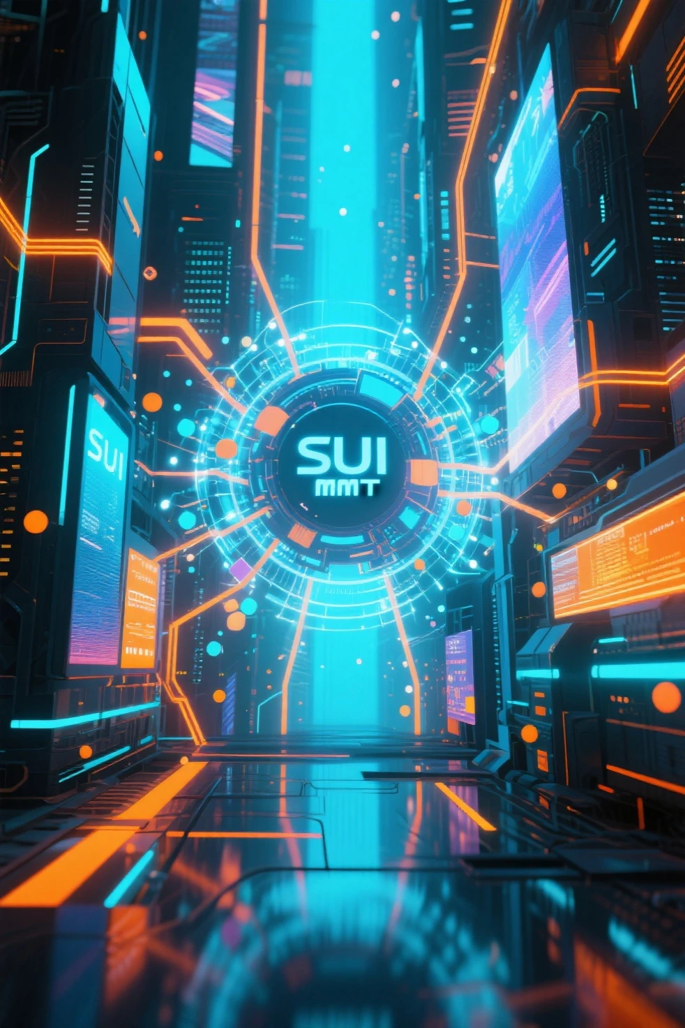 hitech office, Green Neon scene, cyber, background, no character