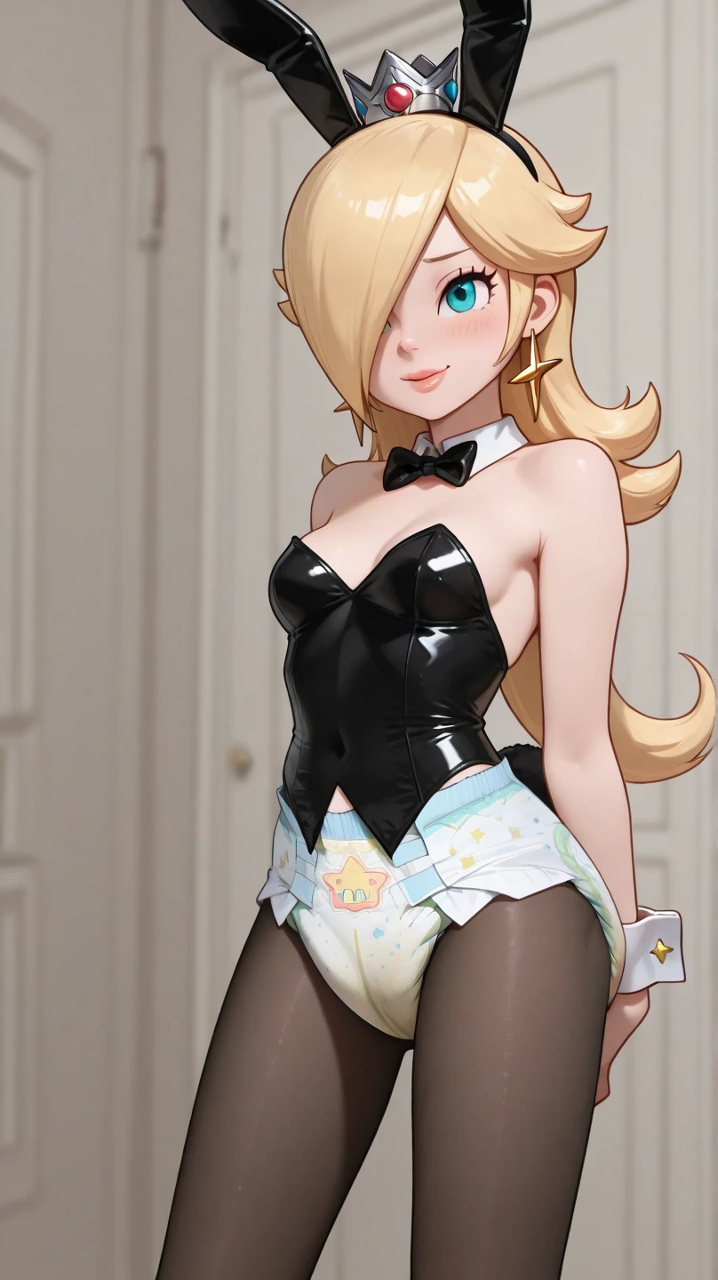 (best quality). (Ultra Detalhado). (1girl), Olhando para o Viewer. (Antecedentes detalhados). belos olhos detalhados. rosto delicado e bonito. (high saturation), seios grandes, droopy breasts, sexy bunnysuit, fake bunny ears, (((oiled breasts)))