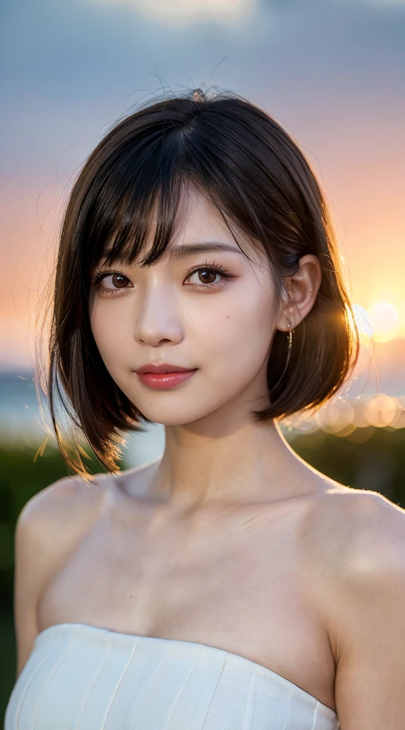 8k,Highest quality,(masterpiece:1.2),(Realistic),(Realistic:1.37),Ultra-high resolution,1 female college student,smile,Beautiful Eyes, Party Venue,(((dress))),Big Breasts,Perfect body,Perfect Fingers,Professional Lighting,gravure,Detailed face and skin texture,fine grain,RAW Photos