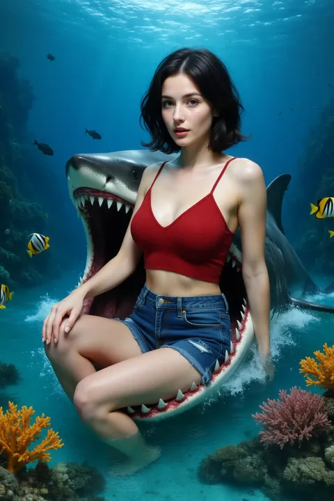 في فم القرش