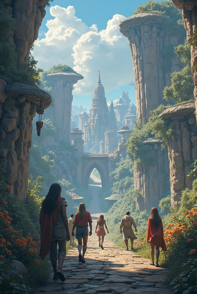 Imagine a futuristic dimension where technology and nature coexist in spectacular harmony. In the center of this dazzling scene, A perfect woman catches your attention immediately. Her red hair shines brightly under the artificial light, contrasting with the urban landscape in the background. Seus olhos amarelos, unusual and mesmerizing, radiate sharp intelligence and unshakable confidence. She wears prescription glasses with elegant frames, that further accentuate its aura of sophistication. next to her, an imposing lion rests majestically, his golden mane reflecting the soft light of the room. The animal exudes a powerful and protective presence, his eyes fixed on the horizon as if he held secrets from past and future ages. The symbiosis between the woman and the lion creates an atmosphere of mutual respect and admiration, a combination of strength and grace that is both inspiring and intimidating. The surrounding scene is of a futuristic city with skyscrapers made of translucent materials that glow in different tones as the light changes.. Hanging gardens and airways with silent moving vehicles complete the urban landscape. The air is filled with a sense of progress and hope, mixed with the calm presence of nature, which appears to have been carefully integrated into the urban environment. This image conveys a strong feeling of empowerment and timeless beauty.. The red-haired woman, with your guardian lion, symbolizes the perfect fusion between the old and the future, between humanity and nature, evoking both reverent respect and profound fascination. It represents a future where strength and intelligence go hand in hand., protected by the majesty of nature.
