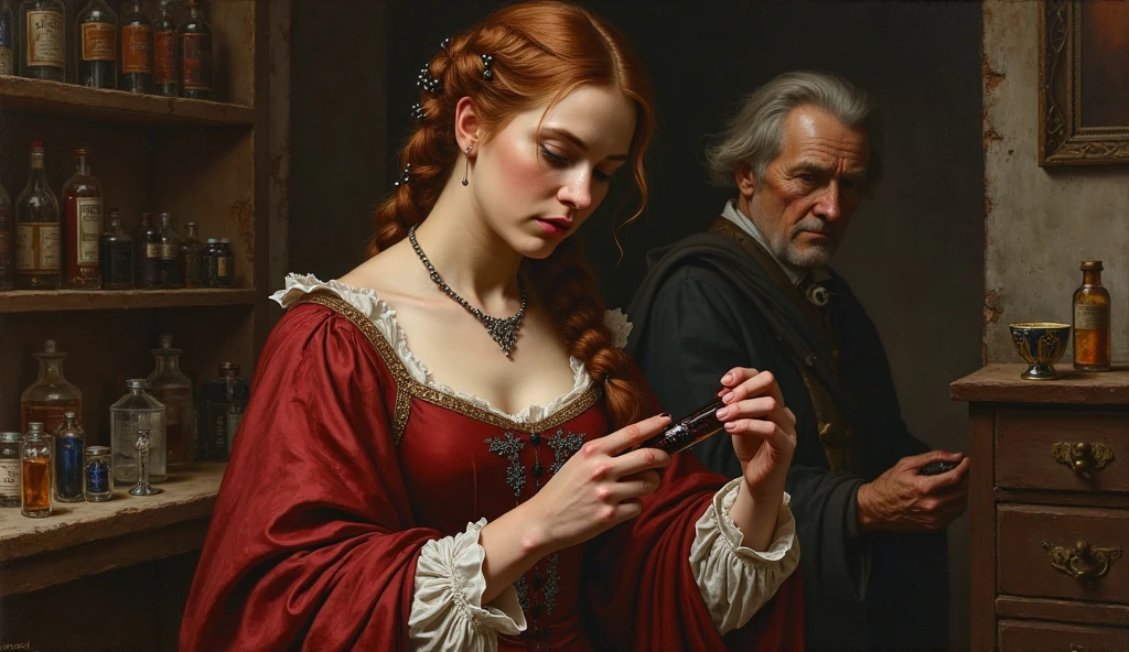 Chapter 7 — Prompt 2 A dramatic historical oil painting in the style of ...