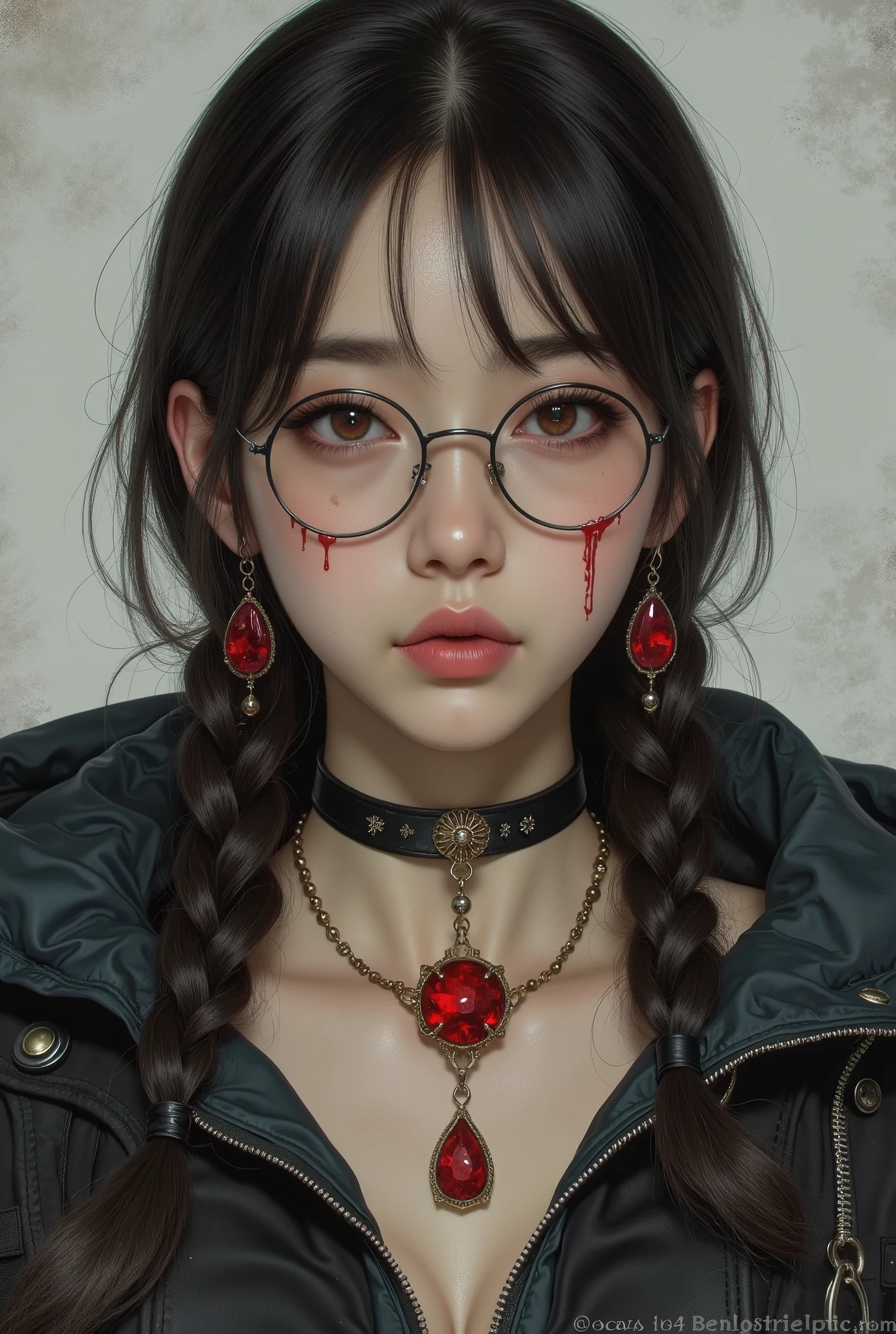 ( Highest Quality, best illustrations,high image quality:1.2), (Horror Fantasy:1.5), (ink and watercolor:1.5),(Ominous Scenery :1.5),(A lot of dust rises:1.5),( Dirt Track :1.5),(wonderful:1.5),(masterpiece:1.5), (Powerful figures:1.1、Big Breasts:1.3) 、 ((((glasses、best Shot, cute、 Red Eyes、 Evil Ruby's Cursed Necklace )))),(((glasses、Big Breasts、 braids)))、 cute face, raise eyebrows , ,(Fatal Beauty, charming beauty ) ,(Mysterious Charm:1.1),(Big Breasts、attractive silhouette), high image qualityテクスチャ 、High Quality Shadows、 beautiful and delicate face 、 beautiful, delicate, eyes are sticky liquid dripping 、 ray tracing 、 20th Generation、 cute K-POP girl、( The Face of Korea )、Thin face、( Ulzan-6500-v1.1:0.6)、 Face of Pure Loss _v1 , ( beautiful and delicate face , beautiful and delicate eyes, perfectly balanced face , high image quality skin , detailed skin, lens flares {x} perfect ratio 4 fingers to 1 thumb :1.25)、 DSLRs、 地獄から来たbeautiful悪魔女 , ATTRACTIVE GIRL , Real Girls, Gurwitz, Gurwitz-style Artwork , Girl Roleplay, Realistic 3d style, cgstation Popular Topics,, 8k portrait rendering BYMR. nomi ,(truth,truth:1.4,glassesの少女 :1.2)、cheek、 glossy lips, 1. オーバーサイズ comment: comment、 come up with an oversized design that covers shoulder to knee.。 navy blue or black are standard colors .、[ Soft khaki or beige , wait.、 Pick the right color for the season 。 2. choose the color that suits your skin : To protect yourself from the cold、 choose the color that suits your skin 、 ニットの質感と色を commentに合わせてください .。 3. ワイドレッグ pants: pants, choose a wide leg design 、combines mobility and style。Dark tone denim or black pants look great.。 4. knee-high boots: オーバーサイズ commentに含まれるもの、boots are black or dark brown Match the texture and color of the fashionable.、 Gives a stylish impression 。 5. accessories: The 。 Disney 、 long necklace 、6. handbag: handbag、let's match the color of your outfit.